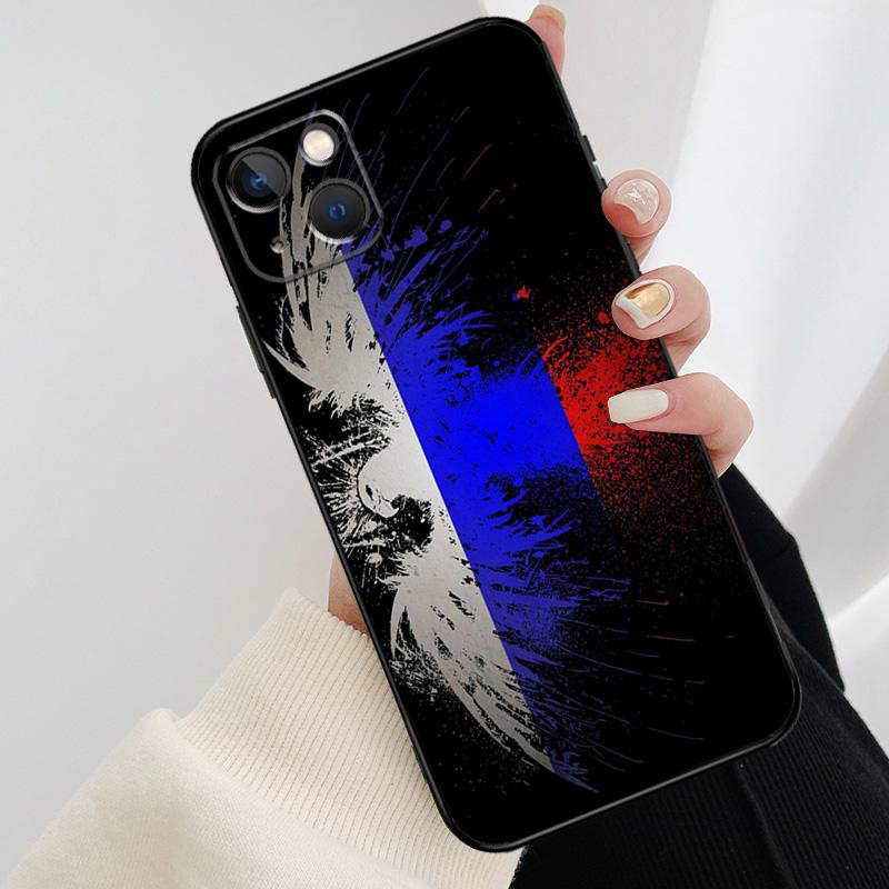 Russian Flag Phone Case For iPhone 17 Pro Max 15 14 13 11 12 16 Pro Max Mini 15 16 Plus 16e 17 Air Cover
