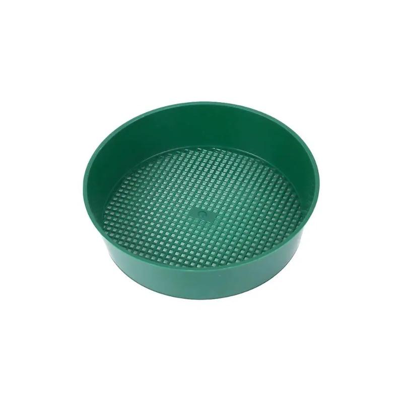 Round Screen Pan Plastic Soil Sieve Filter Mesh Pot Soil Stone Sifter Filtration Home Gardening Tools Flower Plant Nursery Pots