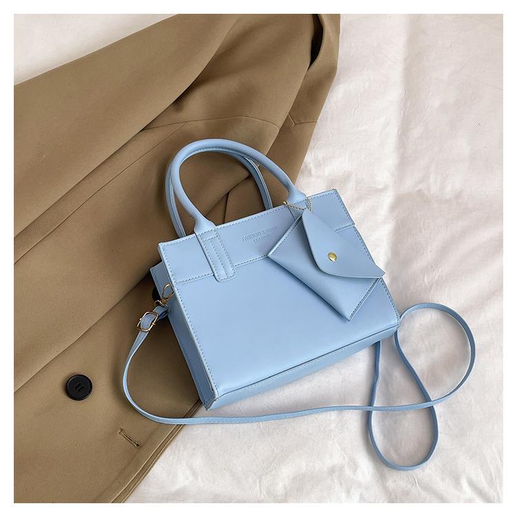 Simple Contrast Color Casual Commuting Large Capacity Fashion Design Crossbody Handbag Small Square Bag For Women