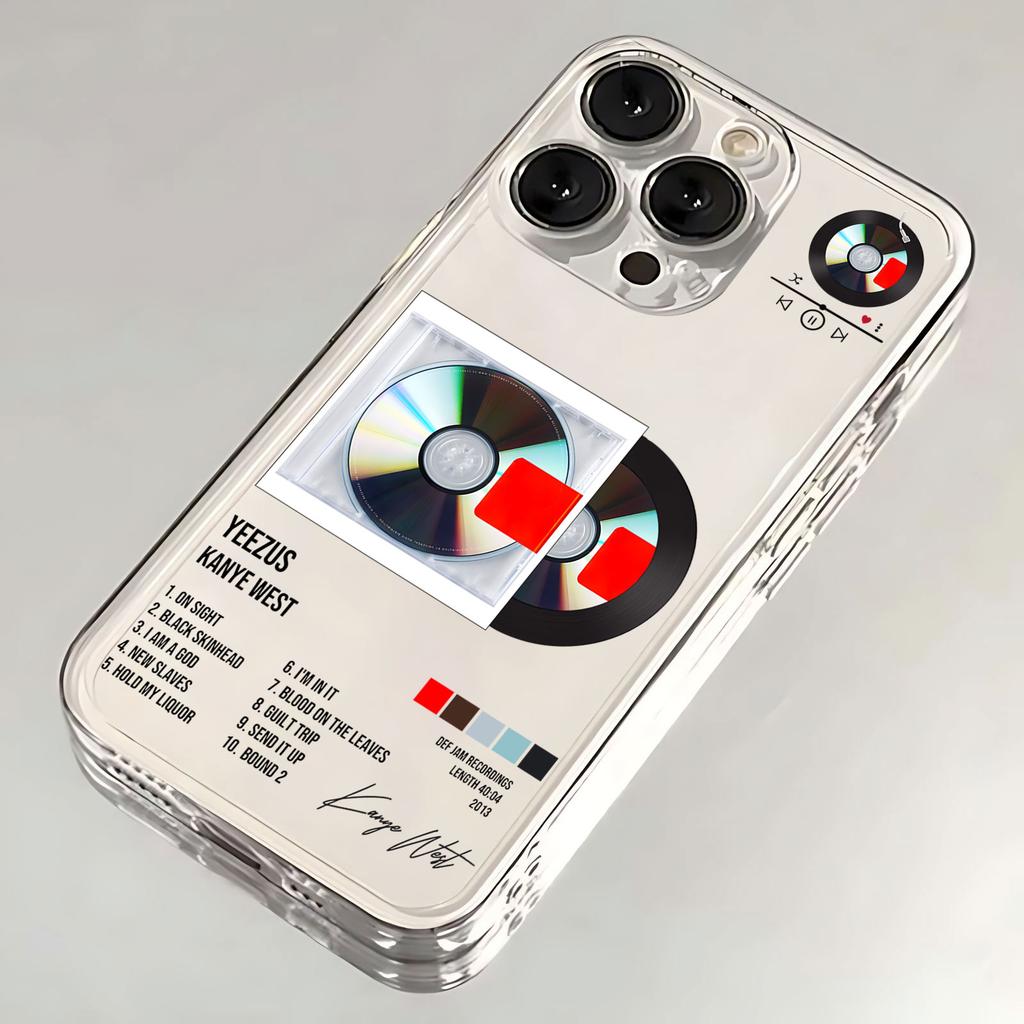 Rapper Kanye West Heißes Album Handyhülle für iPhone 11 12 13 14 15 16 Pro Max SE 7 8 Plus Mini X XS XR Weiche Stoßfeste Hülle