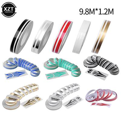 98M Pin Stripe Ribbon Sticker Bumper Car Body Stickers Double Line Motorcycle Car Styling Decoration Accessories 8 Colors