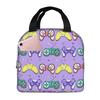 Game Controllers Game Joystick  Insulated Lunch Tote Bag for Women  Portable Cooler Thermal Bento Box Work School Travel