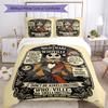 Christmas Nightmare Bedding Set Breathable Duvet Cover with Pillowcases Decorative Bed Linen for Bedroom Home Decoration Birthday Gift