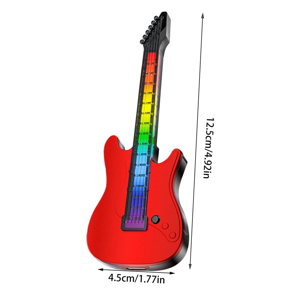 Auto Lufterfrischer Lang Anhaltender Geruchsentferner Mit LED-Licht Für Auto Lüftungsschlitz Kleine Gitarrenform Automobil Lufterfrischer Für Limousine