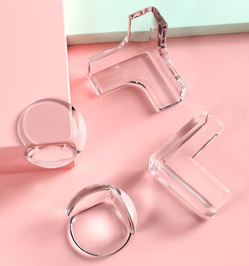 10 stk Baby Safety Lysende silikonbeskytter Bord Hjørnekantbeskyttelsesdeksel Elektrisk stikkontakt Barn Antikollisjonsvern