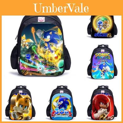Sonic Waterproof Student Backpack With Large Capacity For Kids Outdoor Travel