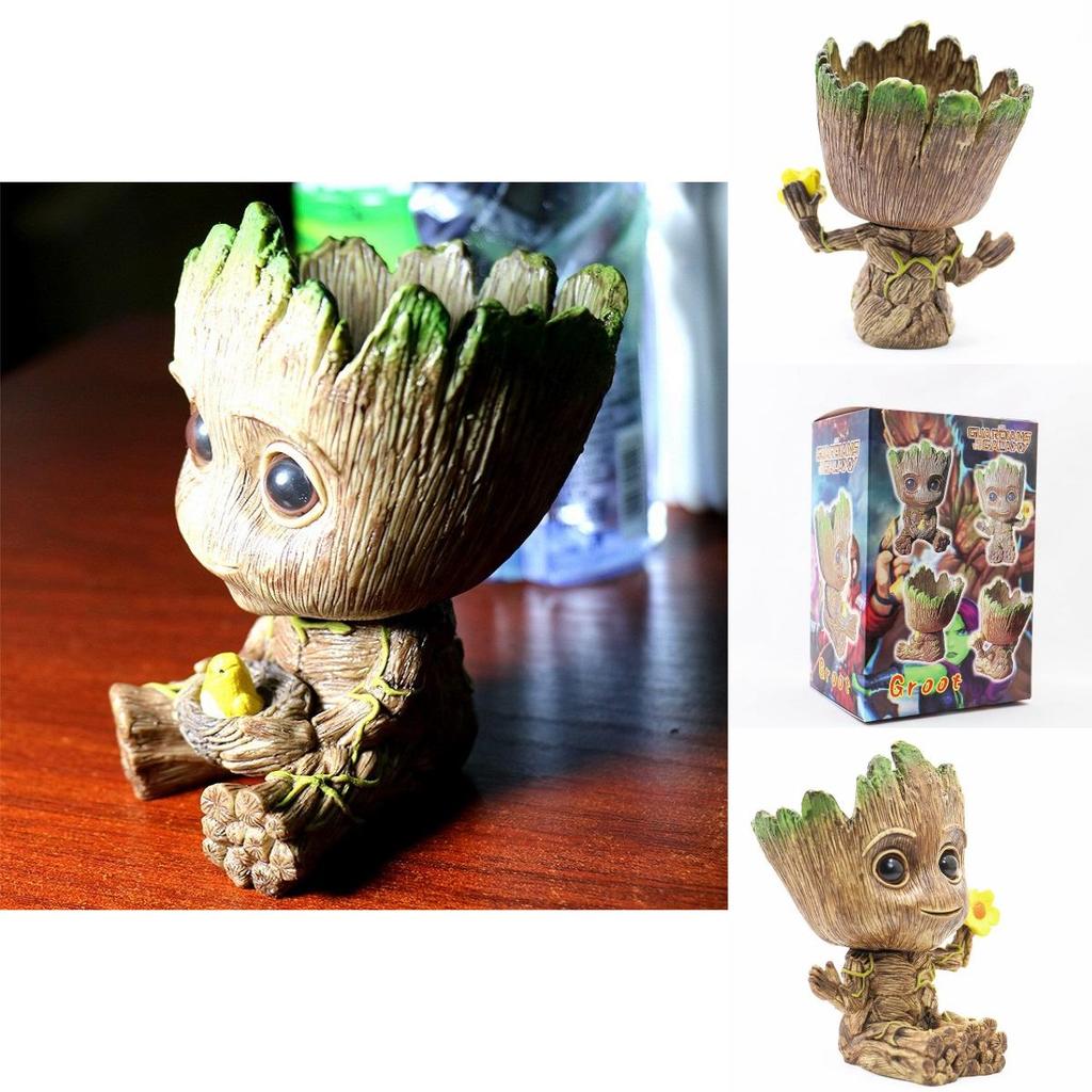 Adorabile Guardiani della Galassia Baby Groot Uomo Albero Statuetta Fioriera Portapenne Giocattolo Perfetto Per Fare Regali