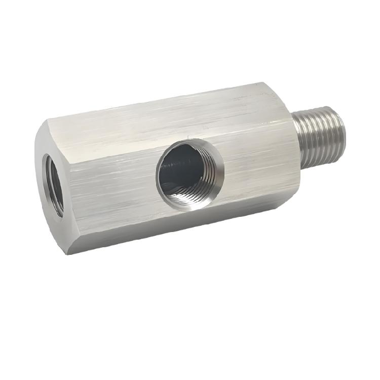 Multiple Port Oil Pressure Adapter M10X1.0 Double Threads & 1/8 NPT Side Port Steel Oil Sensors Connector for Custom Setups