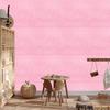 Powder pink glitter wallpaper, powder pink bottom 50x1000