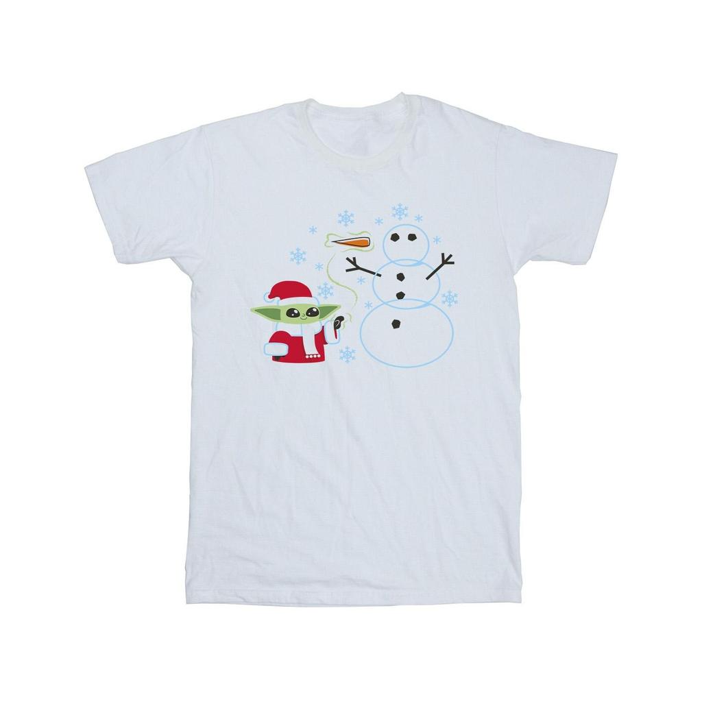 Star Wars The Mandalorian Boys Baby Yoda Winter T-Shirt