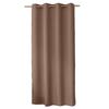 Curtain - Star Deco - Taupe - 140x240 Cm - Silver Eyelets - Blackout Interior
