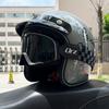 Retro Motorcycle Helmet Men's and Women's Electric Vehicle Scooter 3/4 Half Helmet