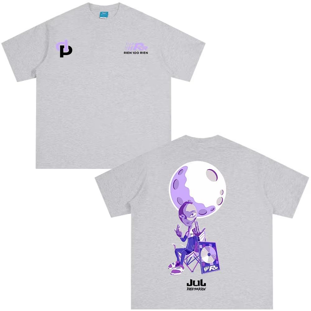 

France Rapper Jul Rien 100 Rien Album Merch T Shirt Men Women Clothing Fashion Hip Hop Tshirt Casual Cotton Short Sleeve Tshirts 4XL