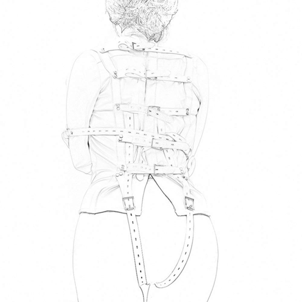 Sm omezení tvrdé noční prádlo zlobivé oblečení svěrací kazajka omezení pro dospělé zboží tvrdé svěrací kazajka tréninkové okovy sm svěrací kazajka sm kostým