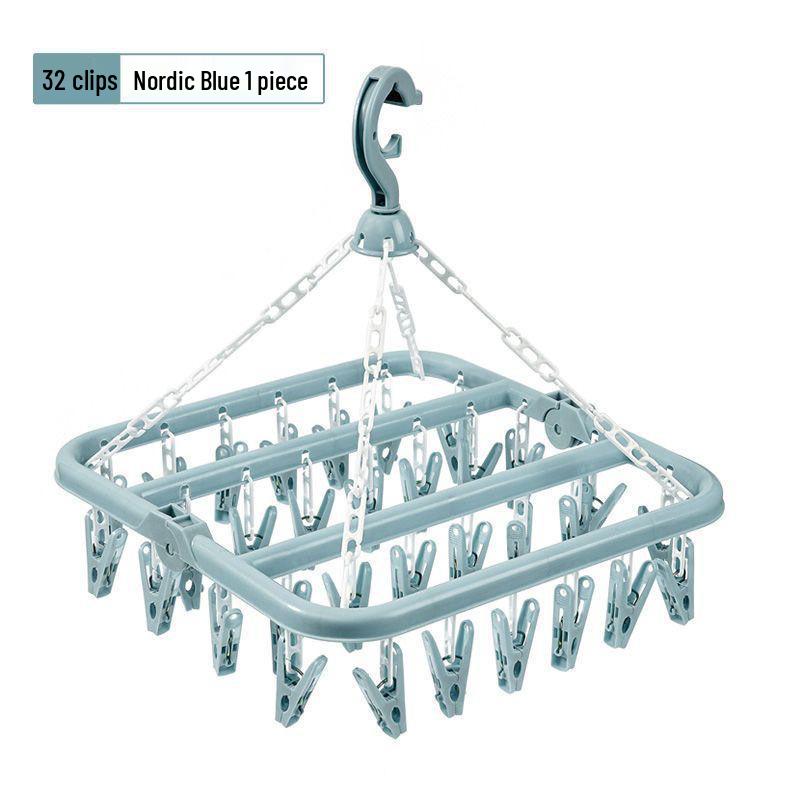 

Выдвижная комнатная многоклипсовая сушилка для носков, нижнего белья и путешествий. Sock Clips