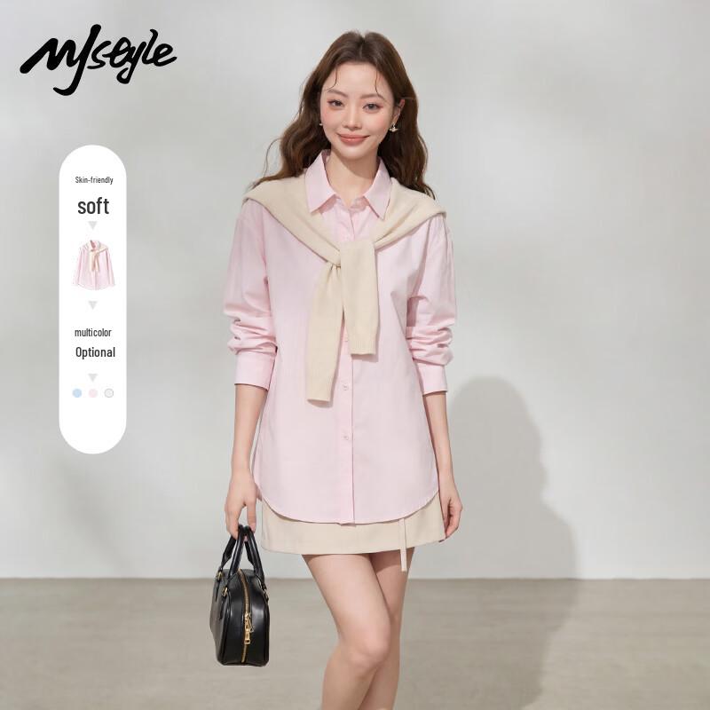

MJ STYLE Women s Pure Cotton Long Sleeve Shirt XL