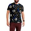 Halloween All Over Print T Shirt,   Cute Pumpkin Graphic Tee for Women Men