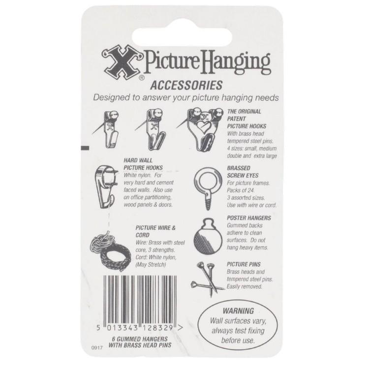 X Poster Hangers White 6pk