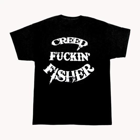 Creed Fisher Унисекс Хлопок Все Размеры Черный   BT1983 Унисекс Футболка L