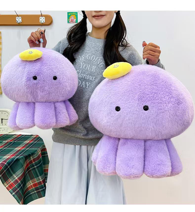 Dopamine Cloud Jellyfish Plush Doll: Cute Hugging Pillow and Children's Soothing Toy - Perfect Birthday Gift
