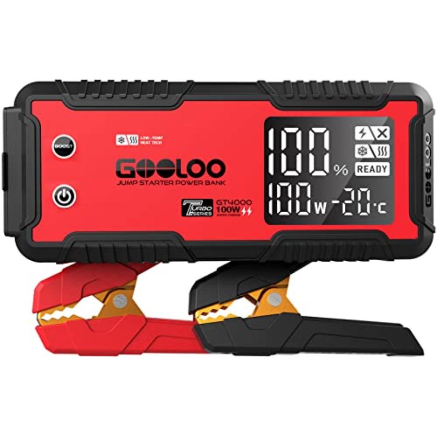 GT4000 Arctic Jump Starter with -40℉ Pre-Heating Tech for Cold-Start4000A 100W Two-Way Fast-Charging 12V SuperSafe Portable Bat