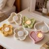 3 Stück Schmetterling Blume Herzform Silikonform Kerzenständer Epoxidharz Formen Frühling Dekoration Handgefertigte Kerzenhalterform
