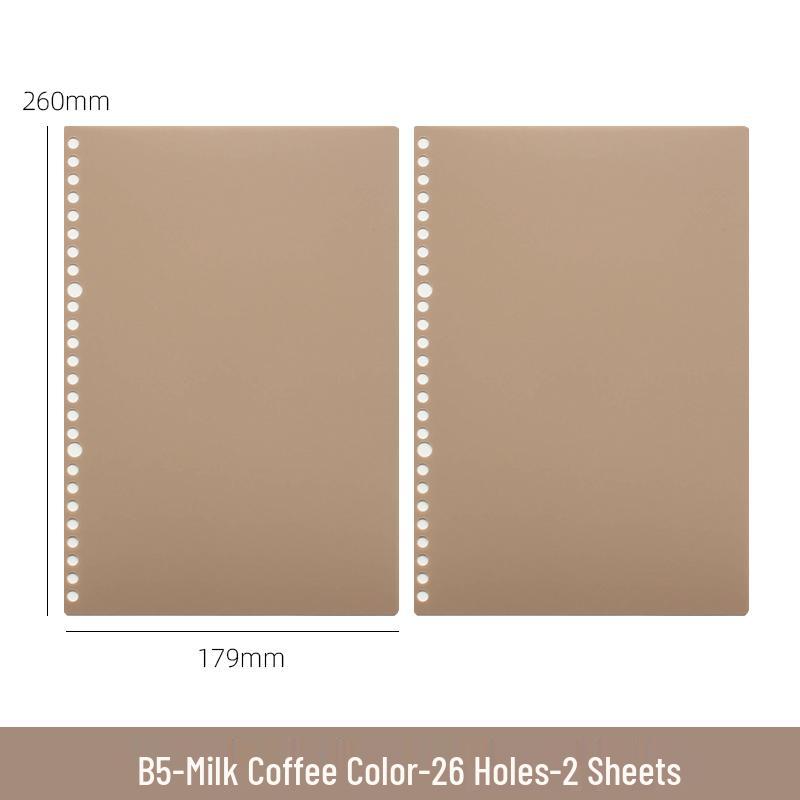 B5 Loose-Leaf Binder with DIY Plastic Coil Cover, Detachable A5/A4 Homemade Refillable Notebook