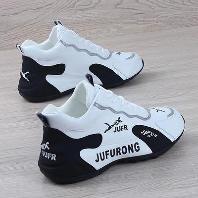 Sapatos Femininos 2024 Sapatos Vulcanizados Femininos de Amarrar Moda Combinação de Cores Sapatos Casuais Femininos Novos Tamanhos Grandes Tênis Clássicos