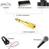 6.5mm Female to 3.5mm Male Jack 3.5 Female to 6.35mm Male Plug Mono Audio Microphone Adapter Converter Aux Cable for Stereo AUX
