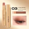 YZS Radiant Three-Color Eyeshadow Stick: Pearlescent Glitter Gradient Pencil for Contour & Highlight.