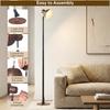 Adjustable LED Floor & Table Lamp 3 Colors Dimmable for Living Room/Office-Black