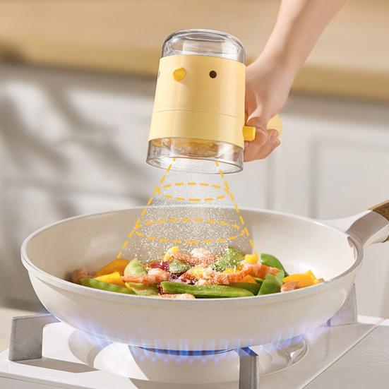 Quantitative Salt Tank Bird-Shaped Condiment Bottle Transparent Cap Salt Dispenser One Press 0.5g Output Low-salt Dispenser for Kitchen