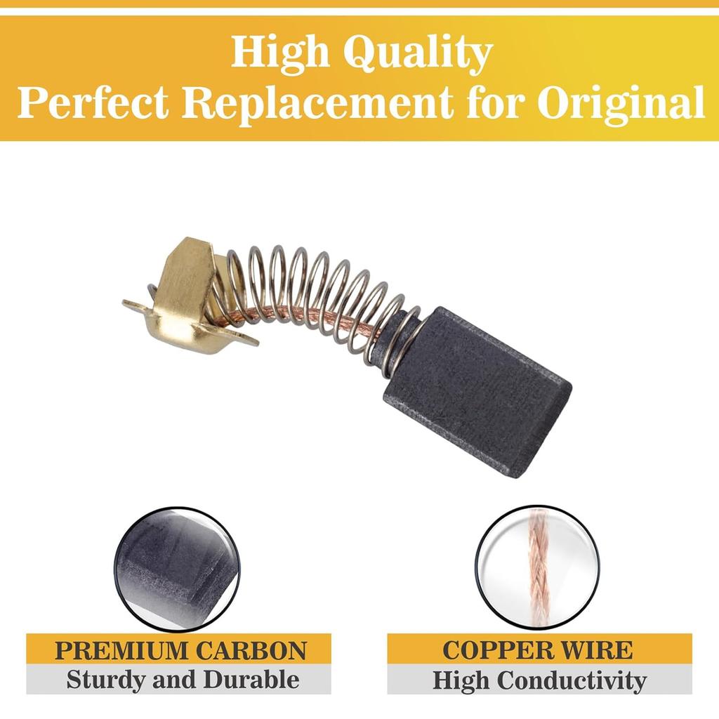 10 Pack N398321 Replacement Electric Motor Carbon Brushes Compatible with DEWALT DWP849 DWP849X DWP849X-B3 DWP849X-BR N398327 N103592 N088403 Power