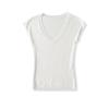 V-neck Slim-fit Short-sleeved T-shirt Women's Summer New American Spice Girl Slim-fit Basic Knitted Inner Top