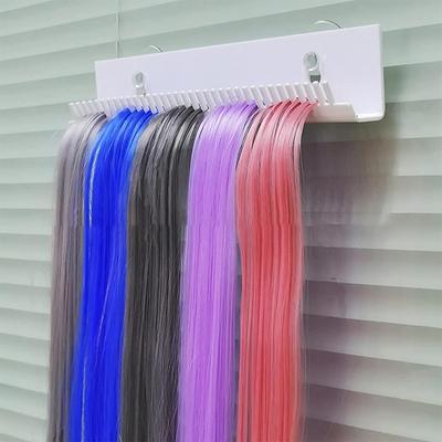 Support Portable pour Extensions de Cheveux Cintre Stand pour Extensions de Cheveux Organisateur à Sections pour Perruques Rack Outil de Coiffage Coloration Lavage des Cheveux