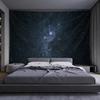 2D Dark Starry Sky Tapestry, Universe Galaxy Wall Hanging for Home Decoration