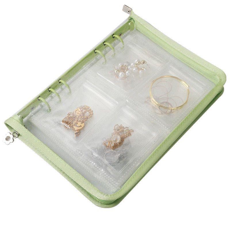 Jewelry Storage Solution with Individual Pockets Dust Proof Jewelry Holder with Fashionable Look for Women