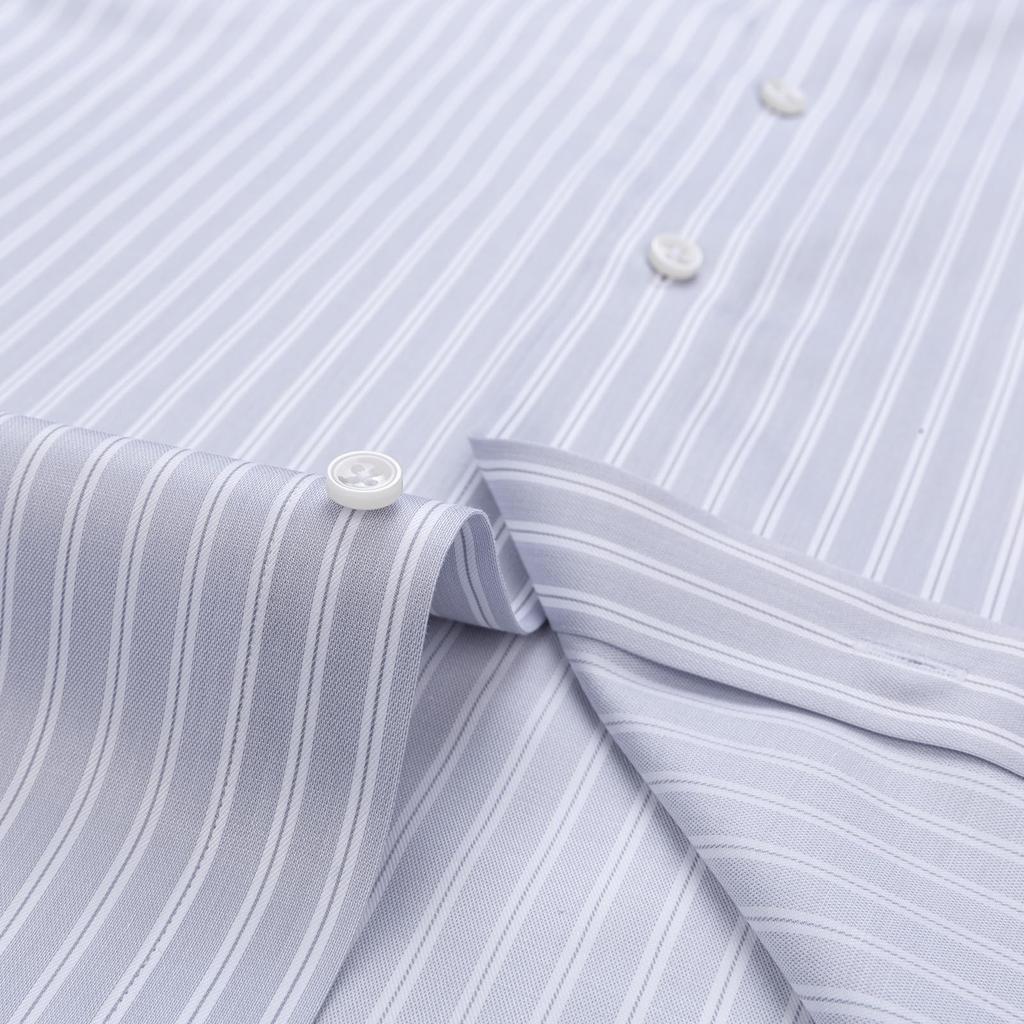 Long Sleeve Dress Wide Dark No ES4086 [Enshe] Men's Shirt, Stripe, Blue, Iron, Business, Casual, (#39, Gray)