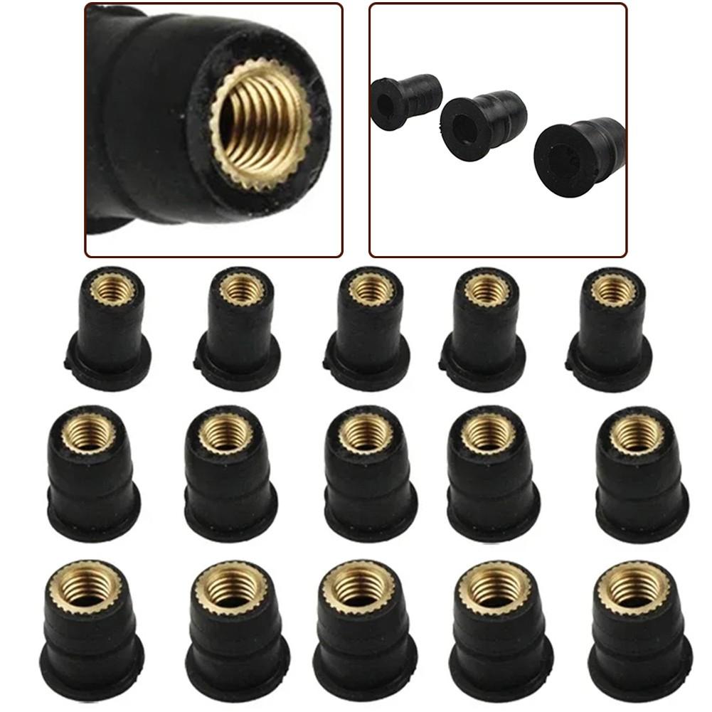 Motorcycle Windshield Rubber Nuts Mounting Vibration Damper