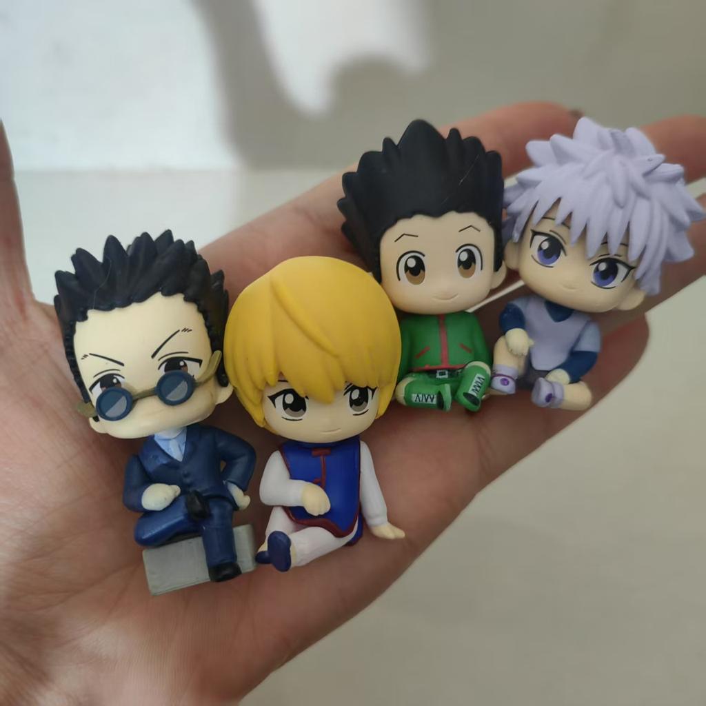 HUNTER HUNTER Gashapon Toys Killua Zoldyck Kurapika Gon Freecss Anime Figure Model Ornaments Toys