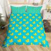 Cute Duck King Queen Duvet Cover Cartoon White Goose Bedding Set Funny Farmhouse Animal Comforter Cover Polyester Quilt Cover029