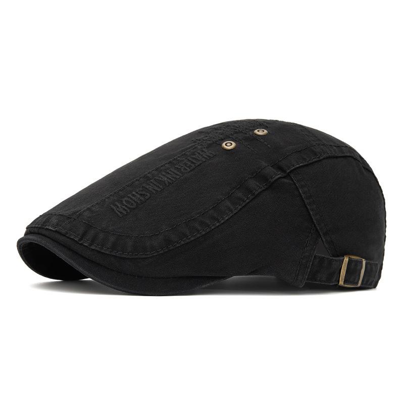 Men s Summer Thin Peaked Cap Embroidered Breathable Cap British Newsboy Cap Adjustable Sunshade Beret