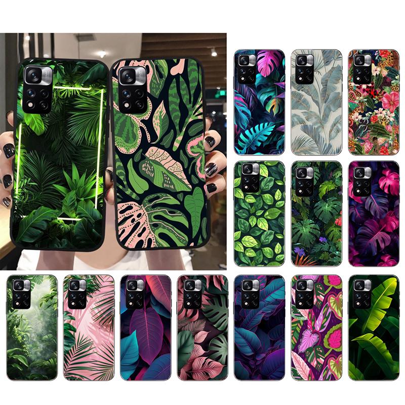 Tropical Palm Tree Leaves Carcasa Funda Phone Case For Xiaomi Redmi note 14 ProPlus 14 13 12 11 10 Pro 14S 12S 11S Redmi 14C 13C