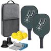Fiberglass Pickleball Paddle Set Outdoor Sports Gift Kids
