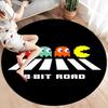 Pac-Man Round Area Rug,Carpet Rug for Living Room Bedroom Sofa Playroom Decor,Non-slip Floor Mat