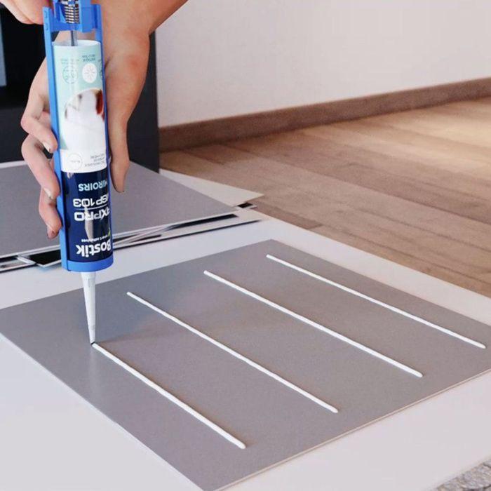 Mirror Adhesive Mastic - Bostik - Msp 103 - White - 290 Ml - Fast Fixing
