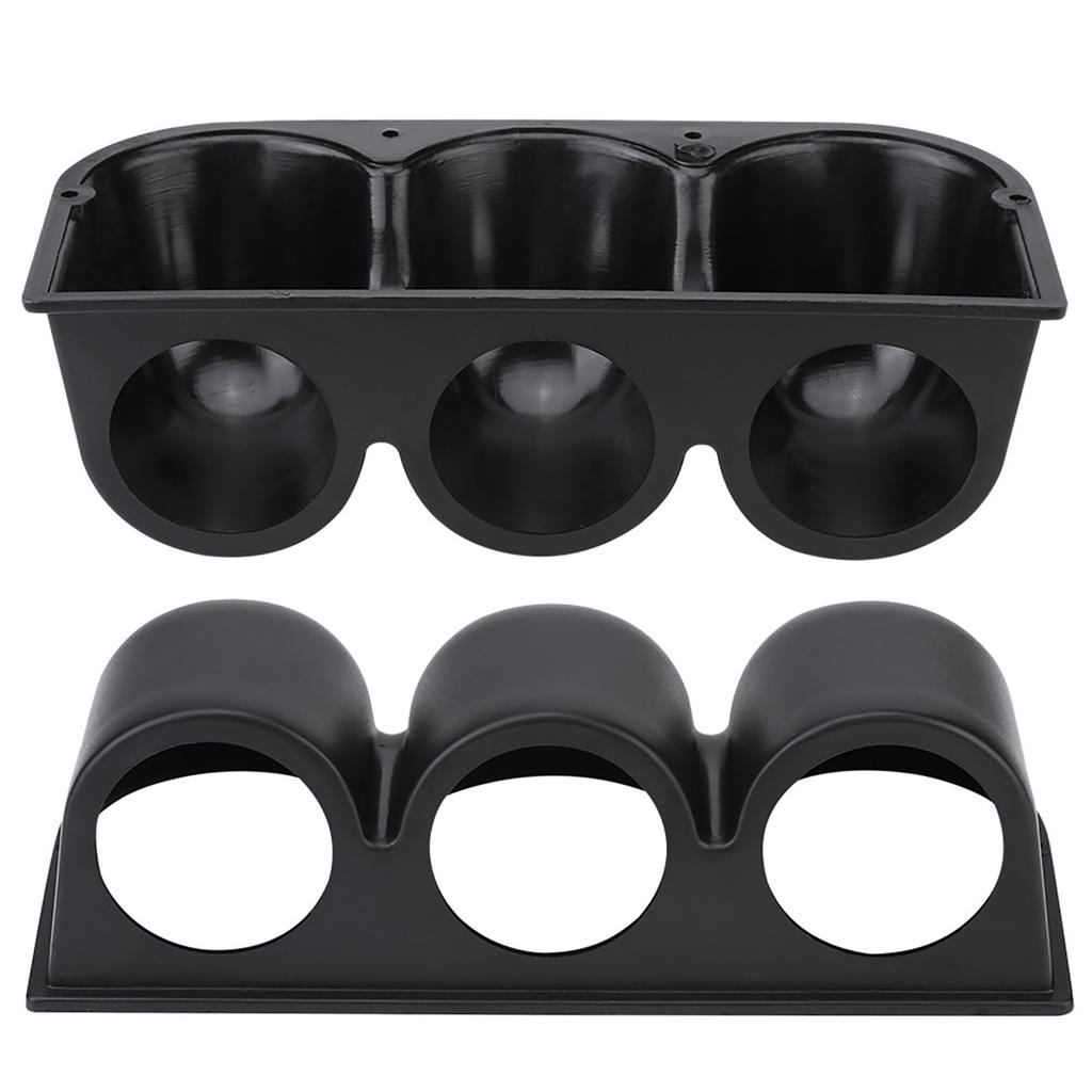Black Universal 52mm 2 3 Hole Triple Dash Gauge Meter Pod Mount Holder
