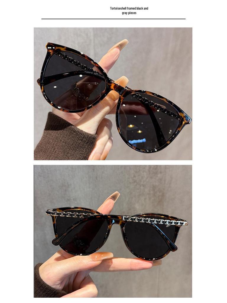 Chic 2025 Cat-Eye Sunglasses: Women's TR90 Anti-UV Polarized Fashion Shades