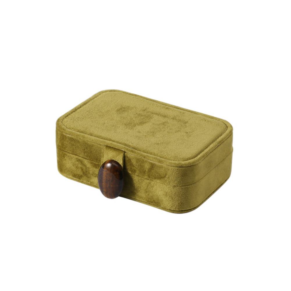 Exquisite Velvet Jewelry Box Stone Jewelry Organizer Case Portable Travel Jewelry Box  Travel Use