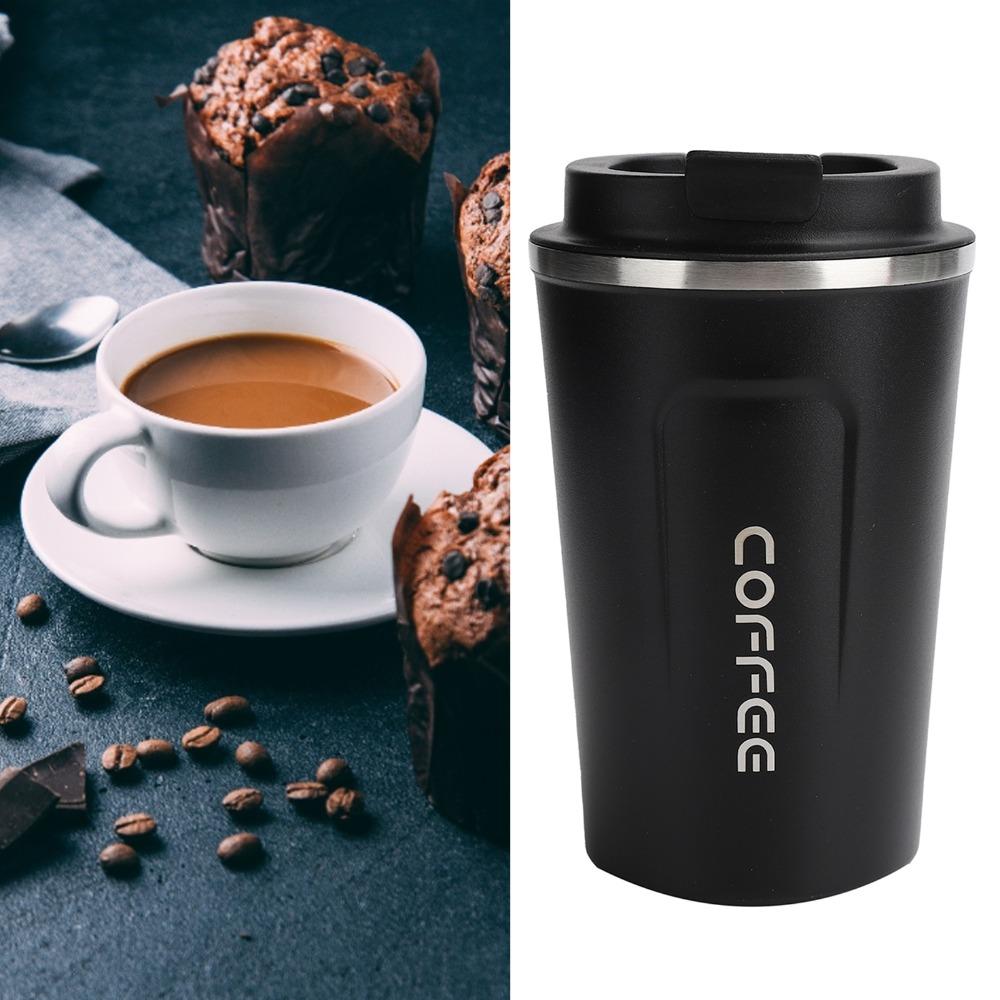 Double-Wall Insulation Vacuum Insulated Coffee Mug Leakproof Lid Thermal Travel Mug Car Use
